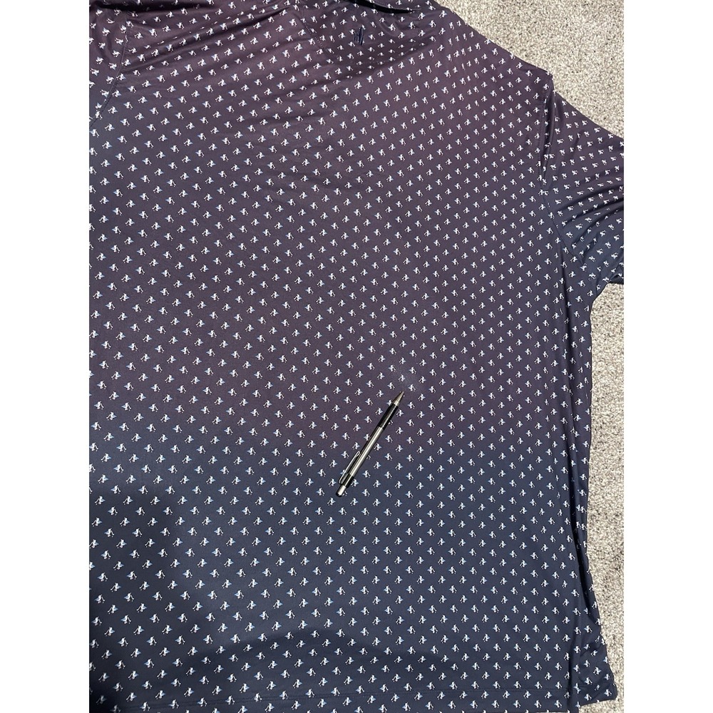 Johnnie‎ O Featherweight Polo XXL Blue Golf Birds Custom Embroidery Logo UPF 50 - Picture 7 of 7